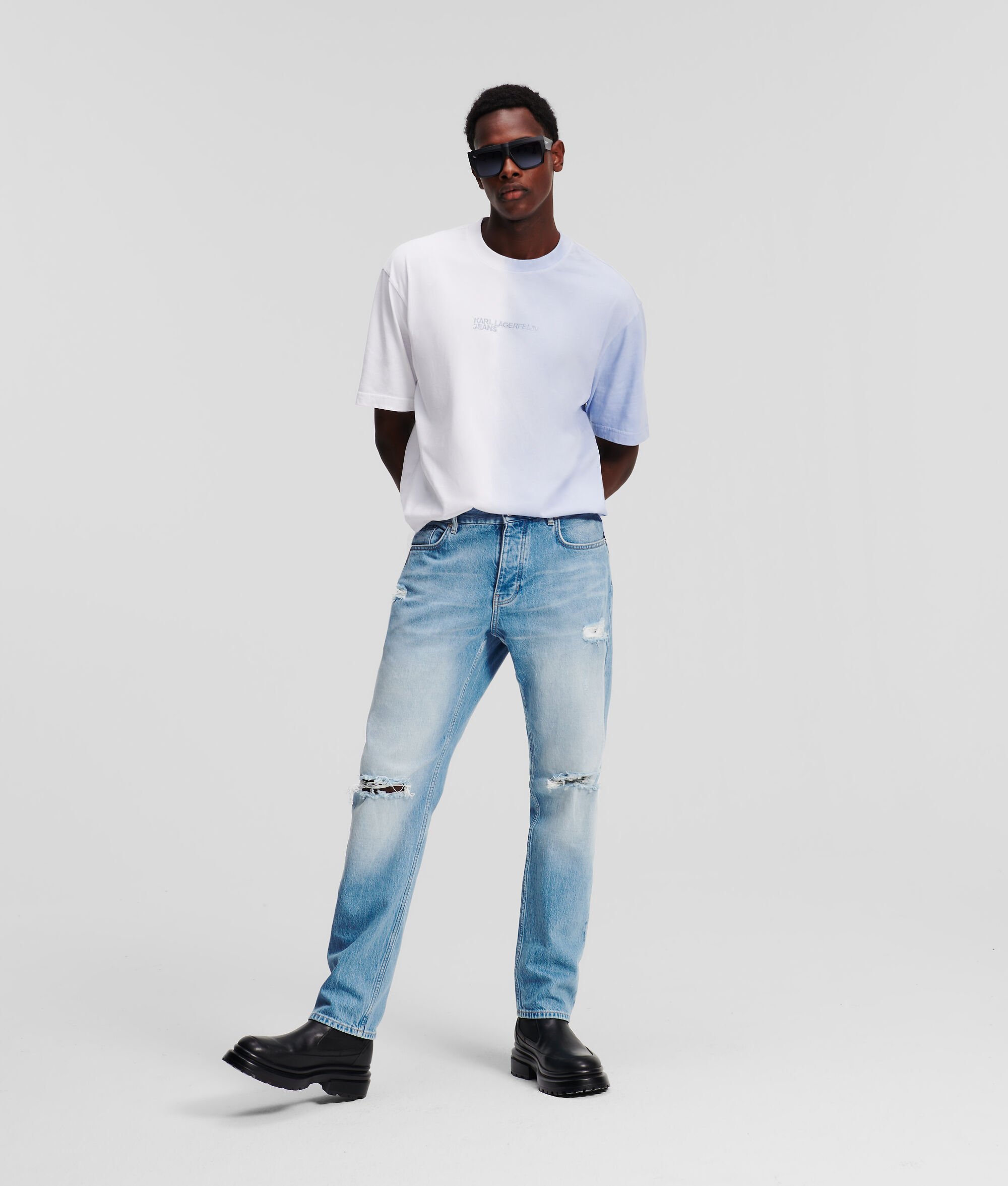 (image for) Fragrant KLJ Distressed Tapered Jeans